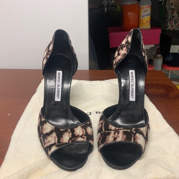 Brand New Manolo Blahnik Peep Toe Sandals - Picture 1 of 1